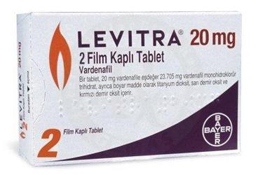 LEVITRA 20 mg 2 tablet kutu görseli