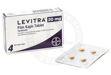 LEVITRA 20 mg 4 film tablet kutu görseli