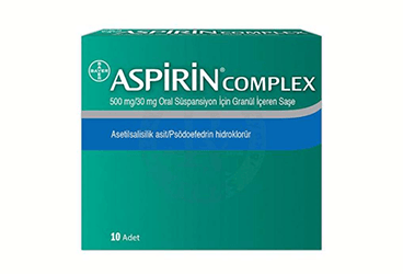 ASPIRIN COMPLEXORAL süspansiyon granüllü 500/30 mg 10 saşe kutu görseli