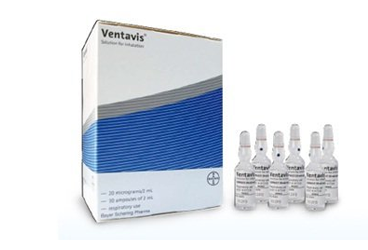 VENTAVIS 20 mcg/ml NEBULIZATOR için solüsyon içeren 168 ampül kutu görseli