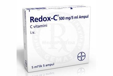 REDOX-C ampül 500 mg/5 ml kutu görseli