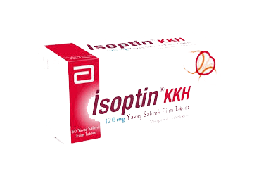 ISOPTIN KKH 120 mg 50 yavaş salımlı film tablet kutu görseli