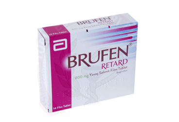 BRUFEN retard 800 mg yavaş salımlı 14 film tablet kutu görseli