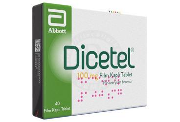 DICETEL 100 mg 40 film tablet kutu görseli