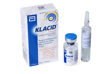 KLACID IV 500 mg 1 enjektabl flakon kutu görseli