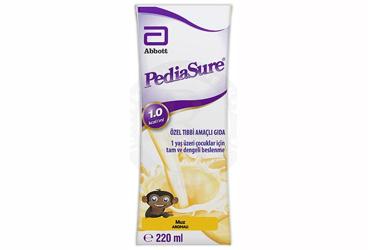 PEDIASURE muz aromalı 220 ml şişe kutu görseli