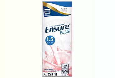 ENSURE PLUS çilek aromalı 220 ml şişe kutu görseli