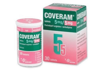 COVERAM 5 mg + 5 mg 30 film tablet kutu görseli