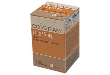 COVERAM 7 mg/5 mg tablet (30 tablet) kutu görseli