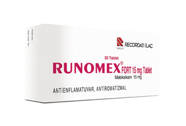 RUNOMEX FORT 15 mg 10 tablet {8699559010268} kutu görseli