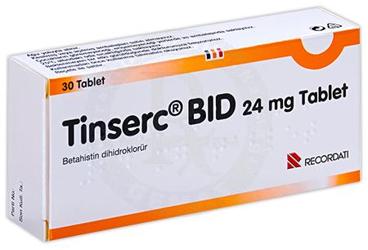 TINSERC BID 24 mg tablet kutu görseli