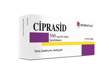 CIPRASID 500 mg 14 film tablet {8699559090345} kutu görseli