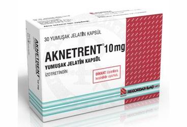 AKNETRENT 10 mg yumuşak jelatin 30 kapsül kutu görseli