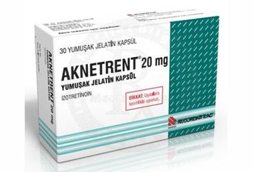 AKNETRENT 20 mg yumuşak jelatin 30 kapsül { Dr.F.Frik } kutu görseli