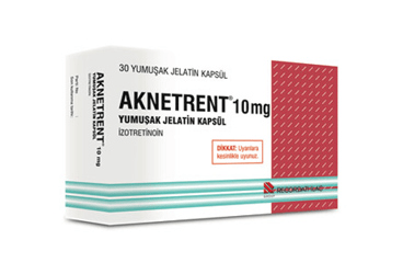AKNETRENT 10 mg yumuşak jelatin 30 kapsül { Recordati } kutu görseli