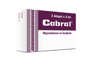 CABRAL 800 mg 3 ampül kutu görseli