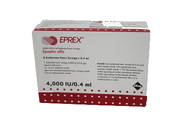 EPREX 0.4 ml 4000 IU 6 hazır şırınga kutu görseli