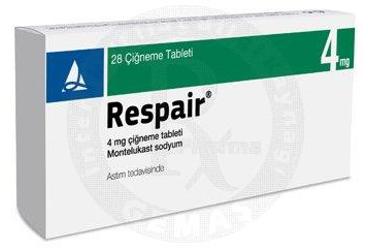 RESPAIR 4 mg 28 çiğneme tablet kutu görseli
