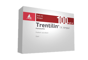 TRENTILIN 100 mg 5 ampül kutu görseli