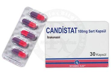 CANDISTAT 100 mg sert kapsül (30 kapsül) kutu görseli