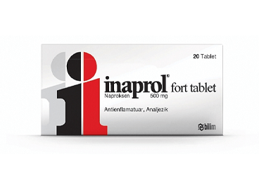 INAPROL FORT 500 mg 20 tablet kutu görseli