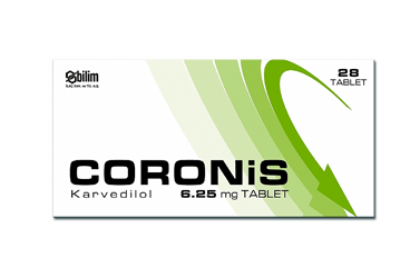 CORONIS 6.25 mg 28 tablet kutu görseli