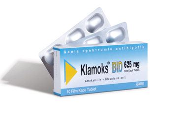 KLAMOKS 625 mg 10 film tablet kutu görseli