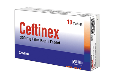 CEFTINEX 300 mg 10 film kaplı tablet kutu görseli