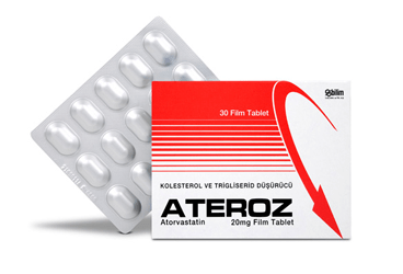 ATEROZ 20 mg 30 film tablet kutu görseli