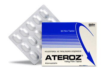 ATEROZ 10 mg 90 film tablet kutu görseli
