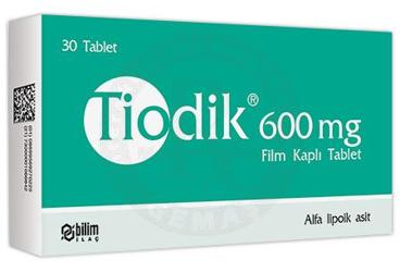 TIODIK 600 mg film kaplı tablet (30 film kaplı tablet) kutu görseli