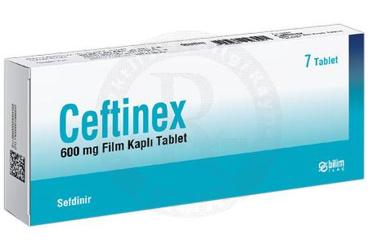 CEFTINEX 600 mg film tablet (7 tablet) kutu görseli