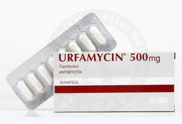 URFAMYCIN 500 mg 16 kapsül kutu görseli