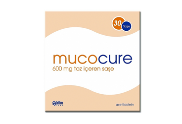 MUCOCURE 600 mg toz içeren 10 saşe kutu görseli