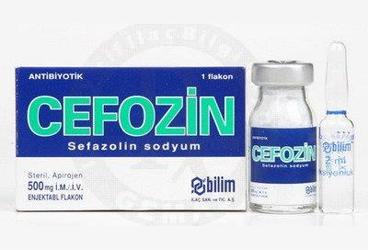 CEFOZIN IM-IV 500 mg 1 enjektabl flakon kutu görseli