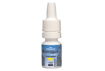 SIPROGUT %0.3 5 ml kulak damlası kutu görseli