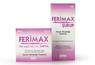 FERIMAX 100 mg/2 ml 5 ampül kutu görseli