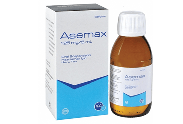 ASEMAX 125 mg/5 ml oral süspansiyon hazırlamak için kuru toz 100 ml kutu görseli