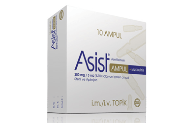 ASIST %10 3 ml 300 mg 5 ampül kutu görseli