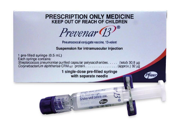 PREVENAR 0.5 ml enjeksiyon için süspansiyon içeren kull.haz.enjektör kutu görseli
