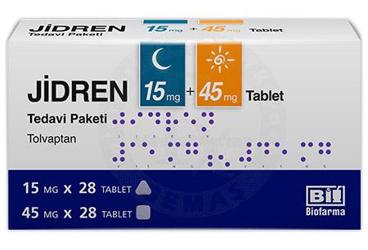 JIDREN 15 mg + 45 mg tablet tedavi paketi 56 adet (28 adet 15 mg ve 28 adet 45 mg tablet) kutu görseli