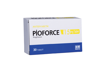 PIOFORCE 15 mg 30 tablet kutu görseli