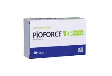 PIOFORCE 45 mg 30 tablet kutu görseli