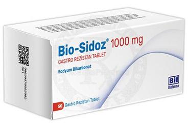 BIO-SIDOZ 1000 mg gastro rezistan tablet (50 tablet) kutu görseli