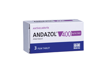 ANDAZOL 400 mg 3 film tablet kutu görseli