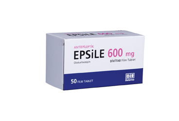 EPSILE 600 mg 50 divitab film tablet kutu görseli