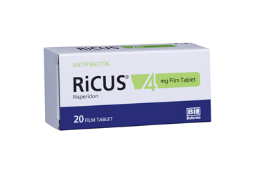 RICUS 4 mg 20 film tablet kutu görseli
