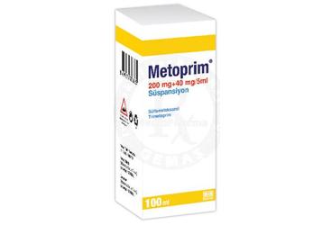 METOPRIM 5 ml 200 mg 100 ml süspansiyon { Biofarma } kutu görseli