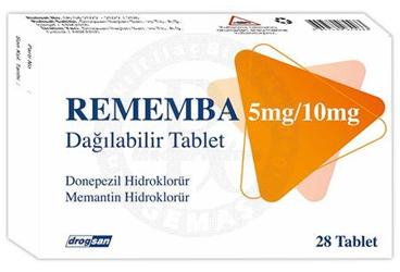 REMEMBA 5 mg/10 mg dağılabilir tablet (28 tablet) kutu görseli