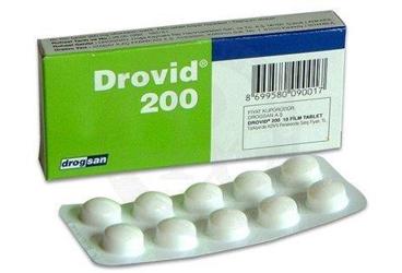 DROVID 200 mg 10 film tablet kutu görseli